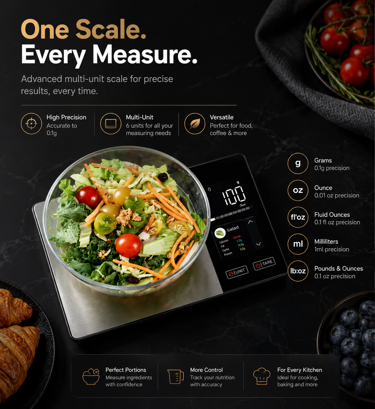 Viora™ Smart Nutrition Kitchen Scale